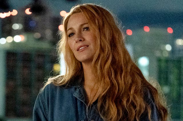 <p>Certain bloom: Blake Lively in the Colleen Hoover adaptation ‘It Ends with Us’ </p>