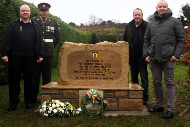 Members of Private Patrick Kelly’s family (Kelly family/PA)