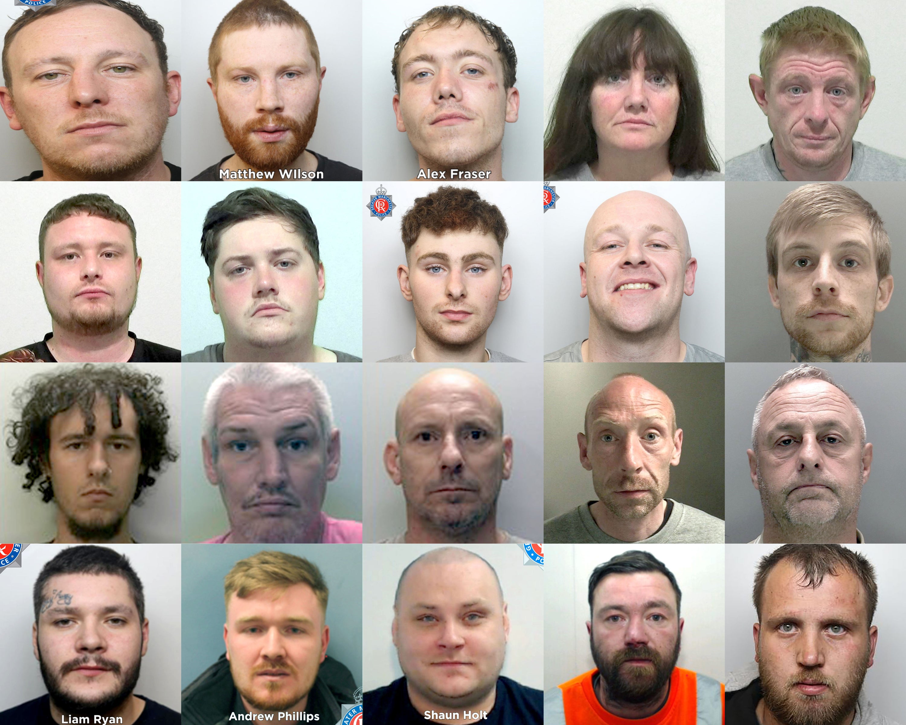 People who have appeared in court following serious violent disorder during anti-immigration protests