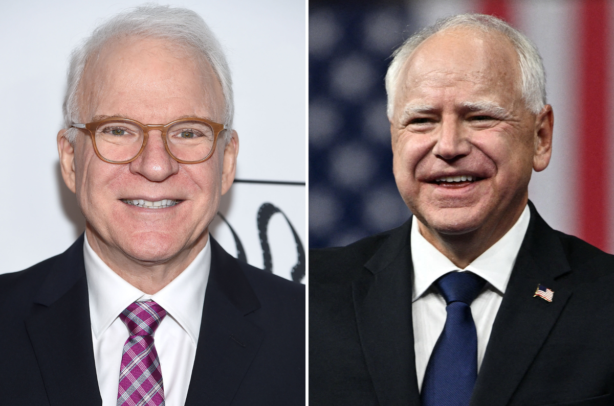 Pencipta Saturday Night Live Lorne Michaels mengundang Steve Martin untuk memainkan peran Tim Walz