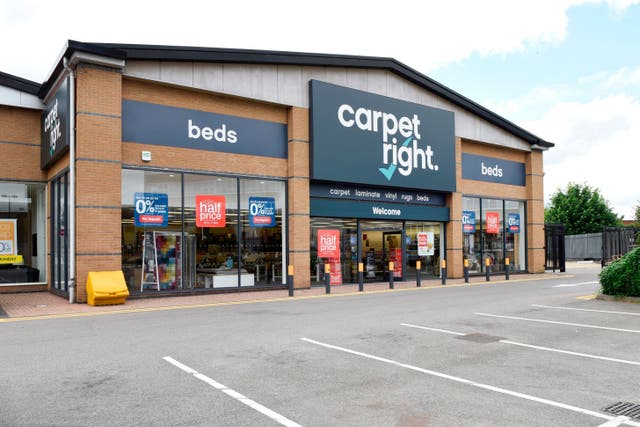 Bensons for Beds has rescued 19 Carpetright shops (Carpetright/PA)