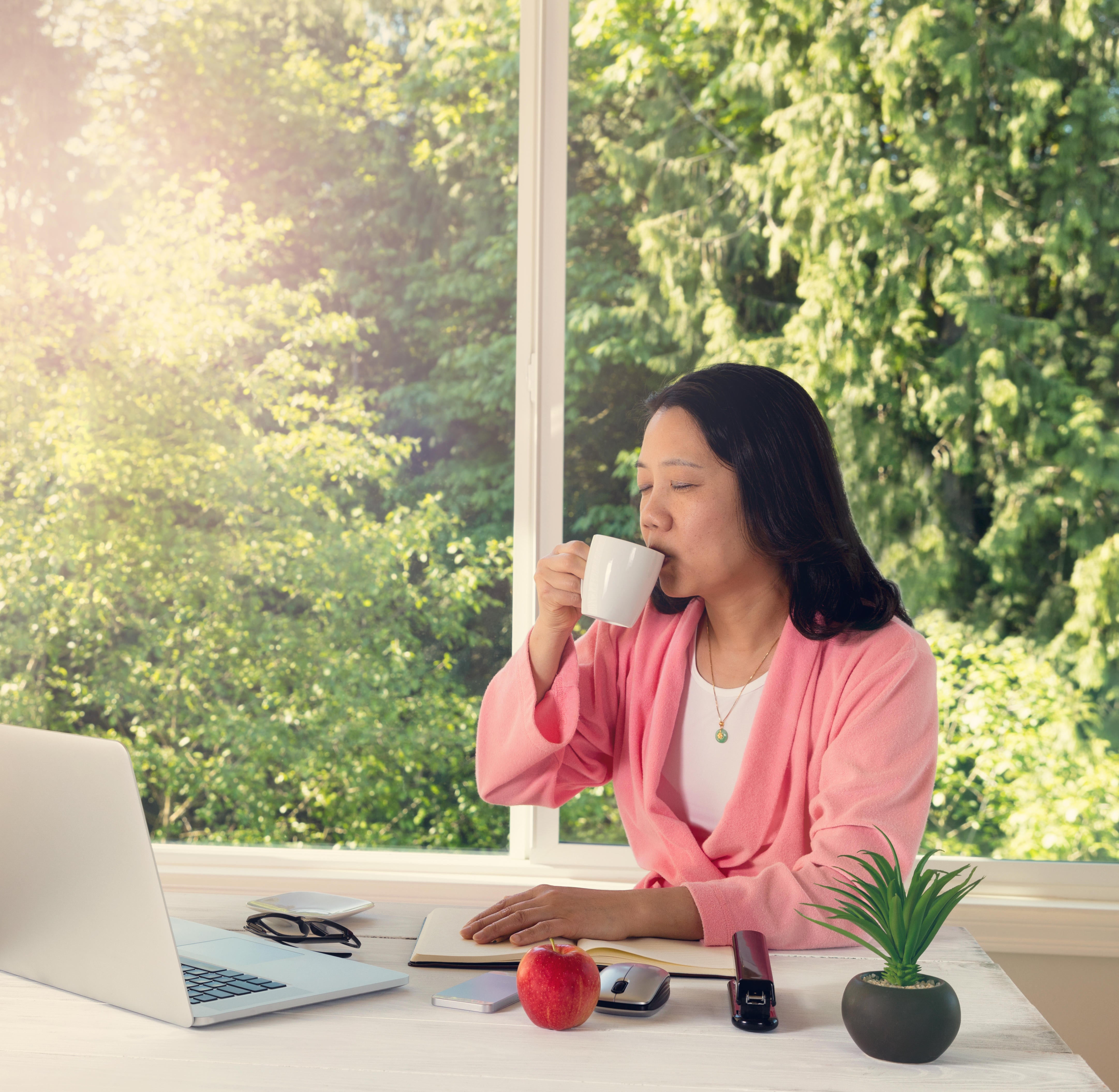 Good ventilation was found to be key to a happy home office environment (Alamy/PA)