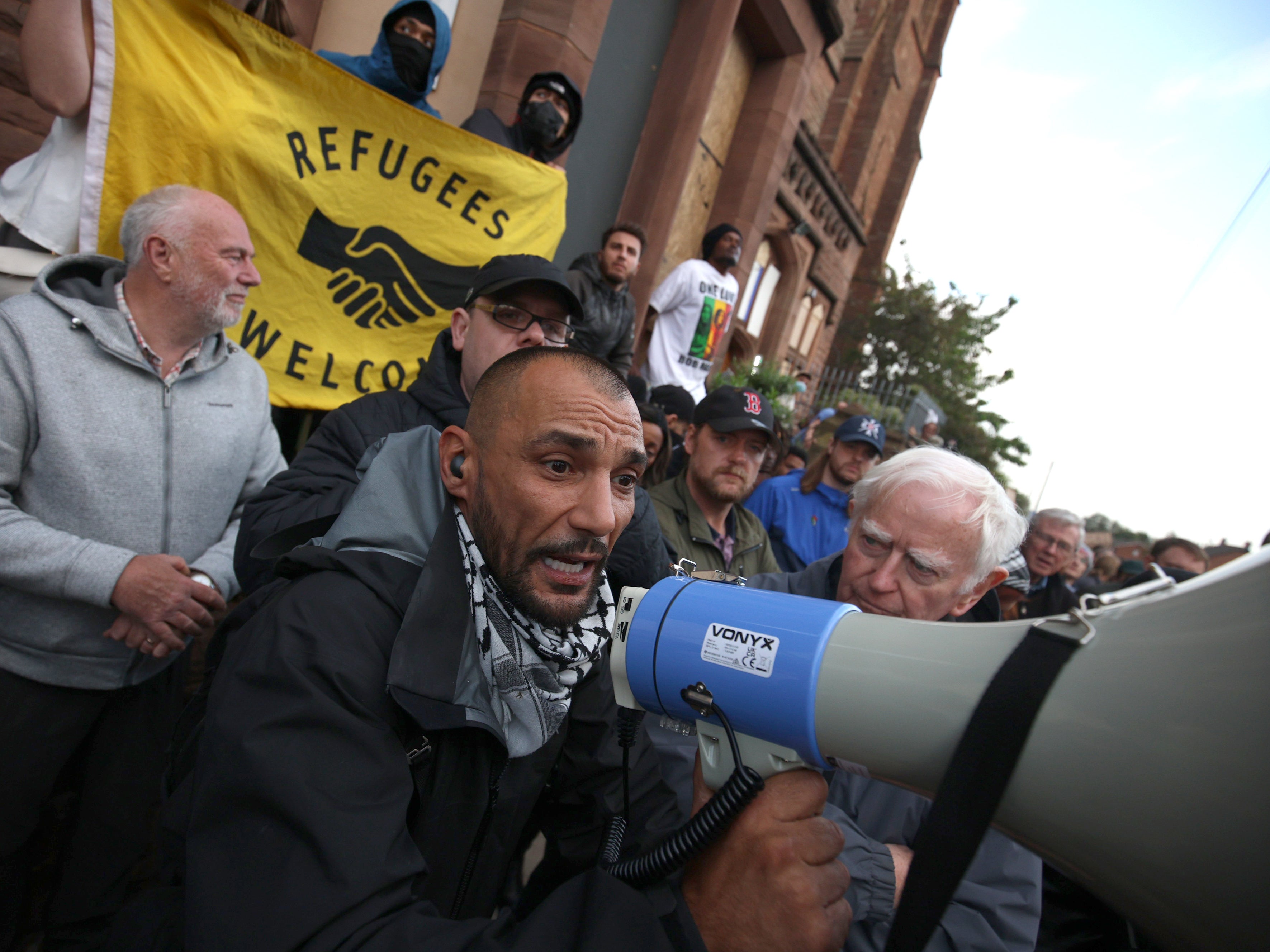 Activists pictured in Liverpool