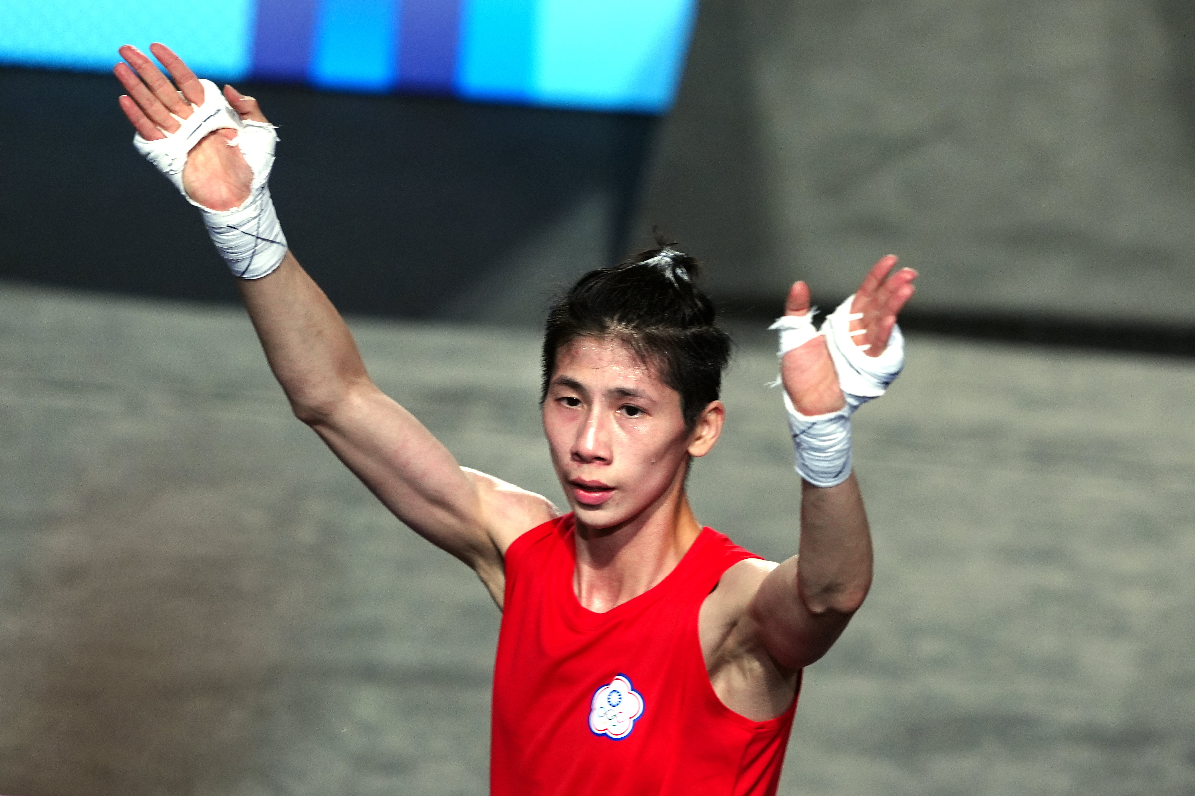 Lin Yu-ting is into the Olympic women’s featherweight final (Peter Byrne/PA)