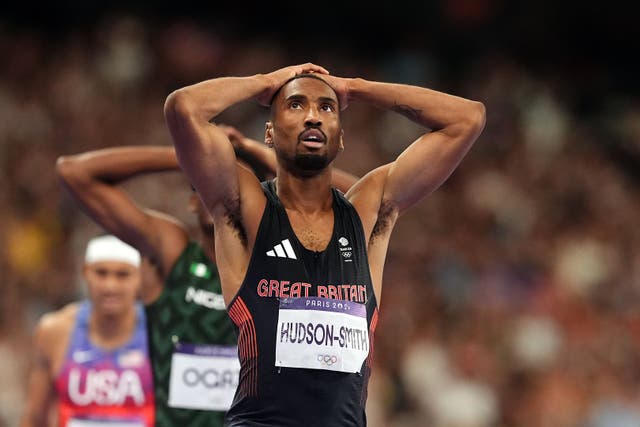 Matthew Hudson-Smith finished second in the 400 metres final (Martin Rickett/PA)