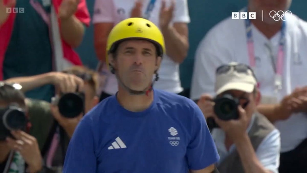 Tony Hawk cheers on 51-year-old Team GB skateboarder friend at Paris Olympics