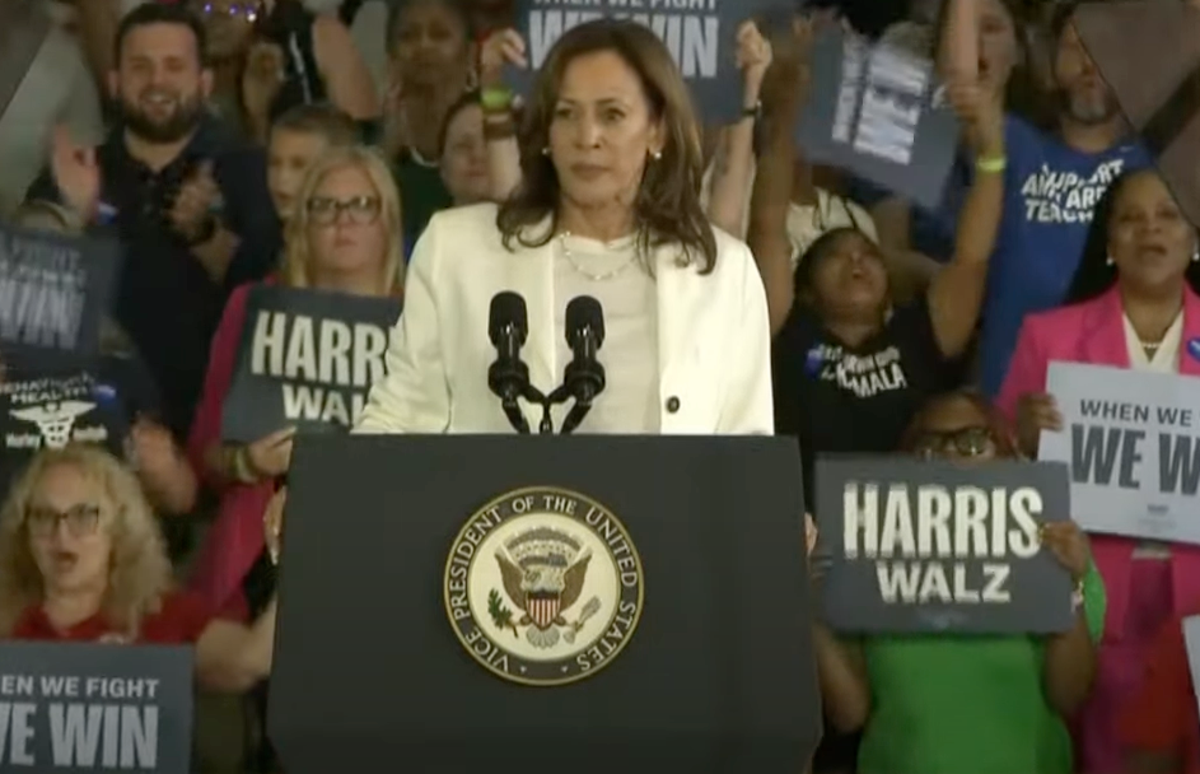 Harris-Walz rally live: Kamala Harris shuts down pro-Palestine protesters at Detroit rally: ‘I’m speaking’