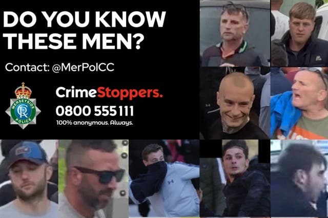<p>Police have issued an appeal for those pictured to come forwards</p>