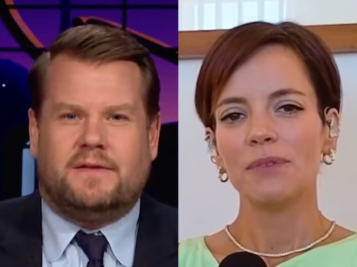 James Corden &lsquo;addresses&rsquo; being called &lsquo;beg friend&rsquo; by Lily Allen