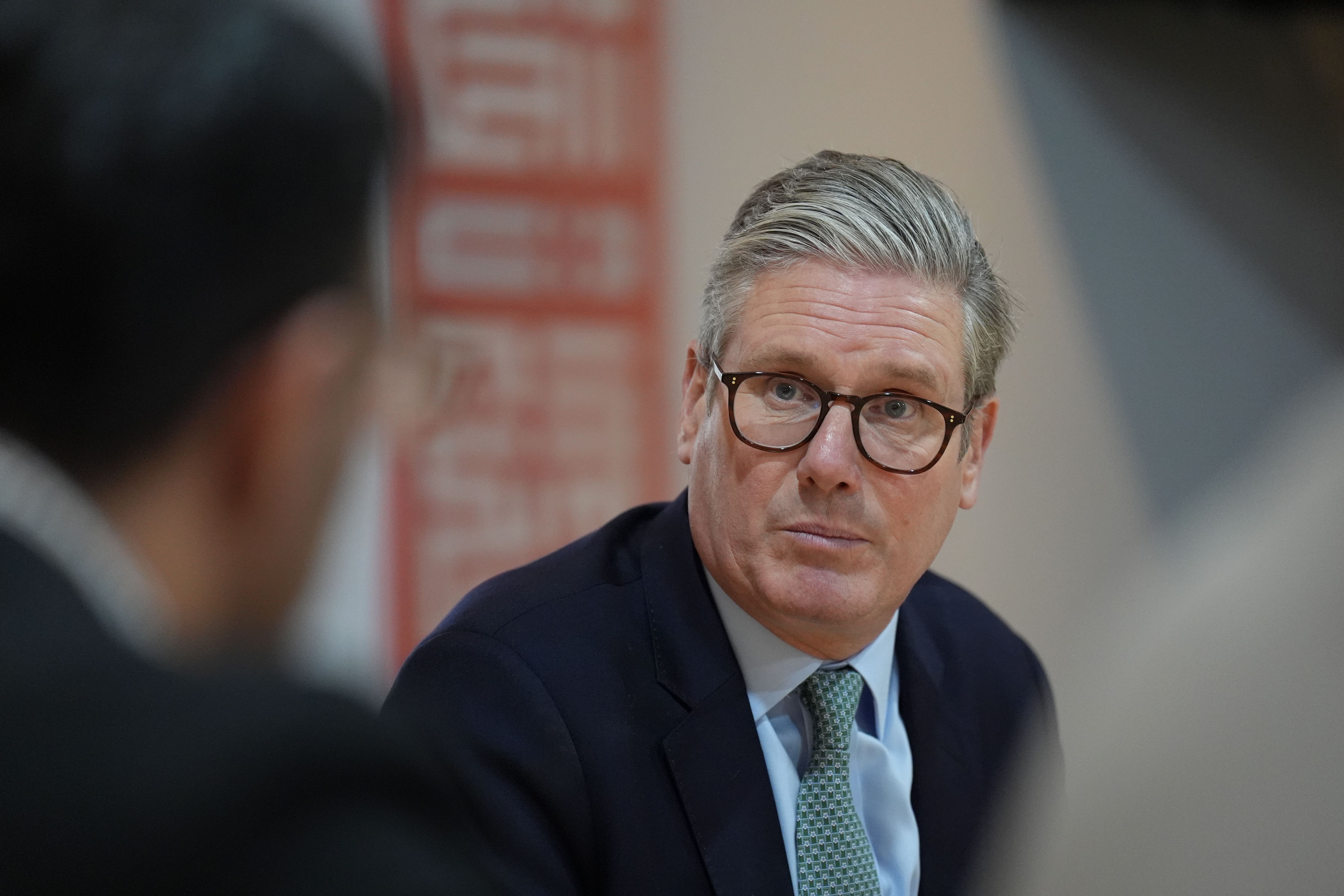 Prime Minister Sir Keir Starmer during a visit to Solihull Mosque, in Solihull, West Midlands (Joe Giddens/PA)
