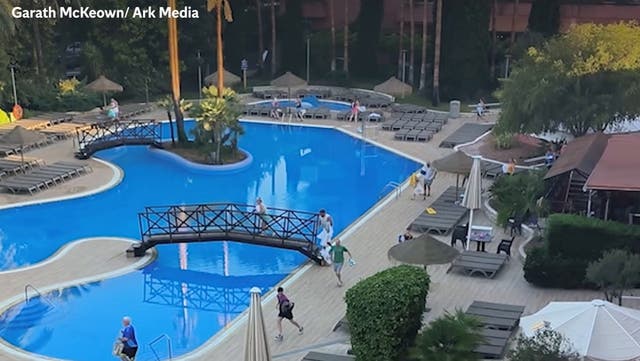 <p>Watch: Holidaymakers race for sun beds at Spanish resort.</p>