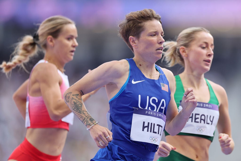 Nikki Hiltz, in action at the Paris Olympics, is transgender and non-binary