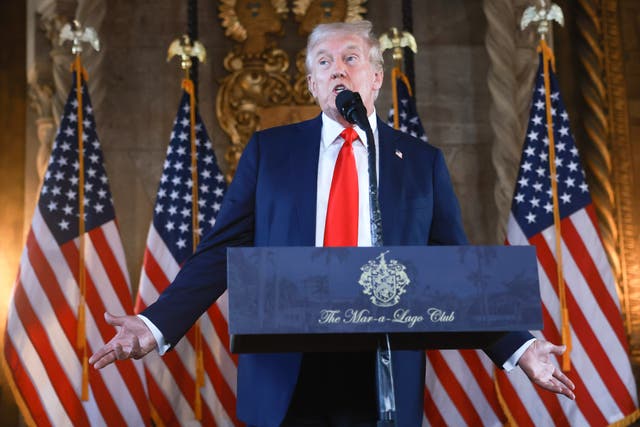 <p>Trump has a 5-point lead over Harris in a new poll</p>