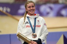 Emma Finucane wins second Olympic cycling medal with bronze in women’s keirin