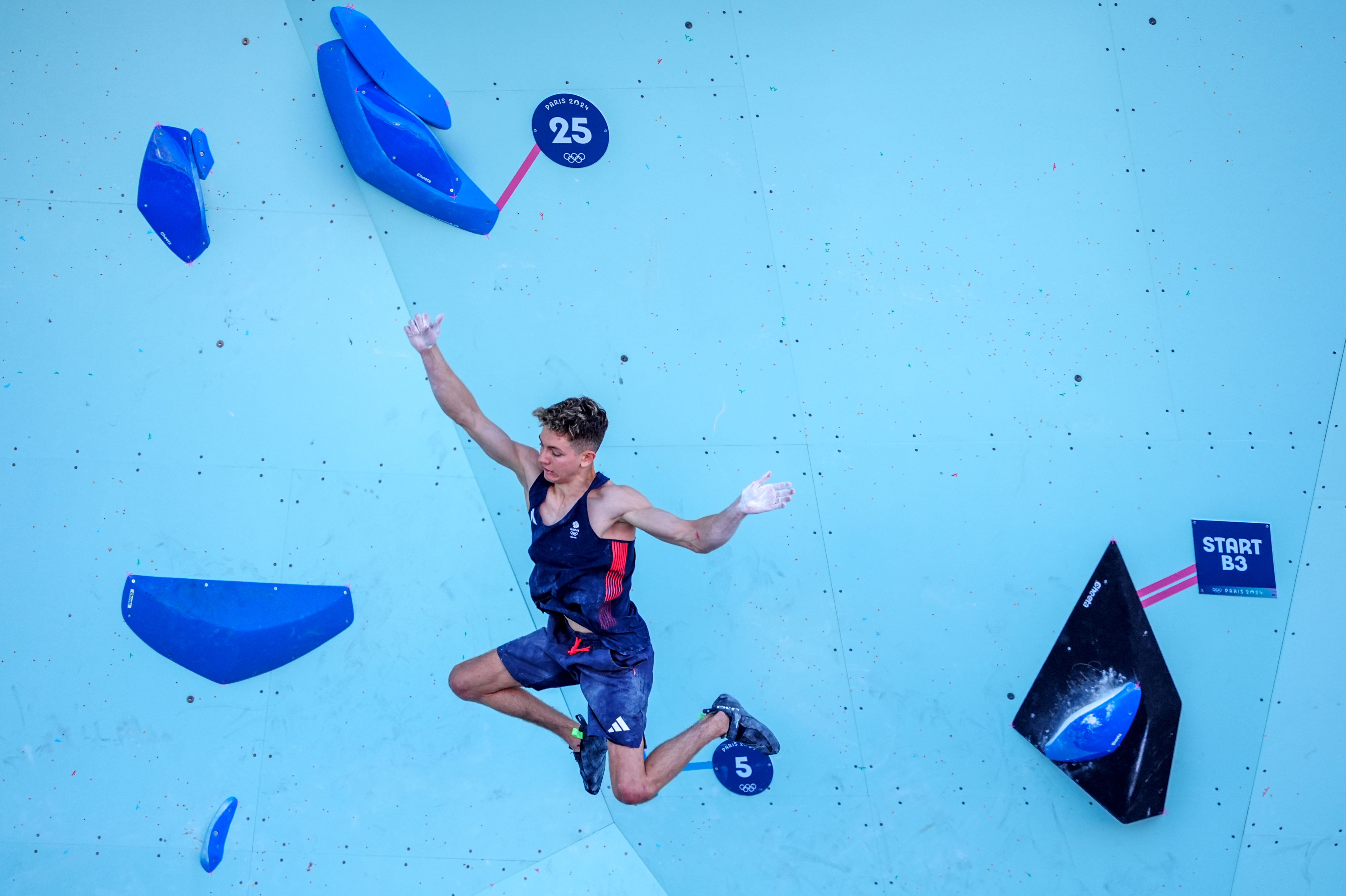 Toby Roberts in action at the Paris Olympic (PA)