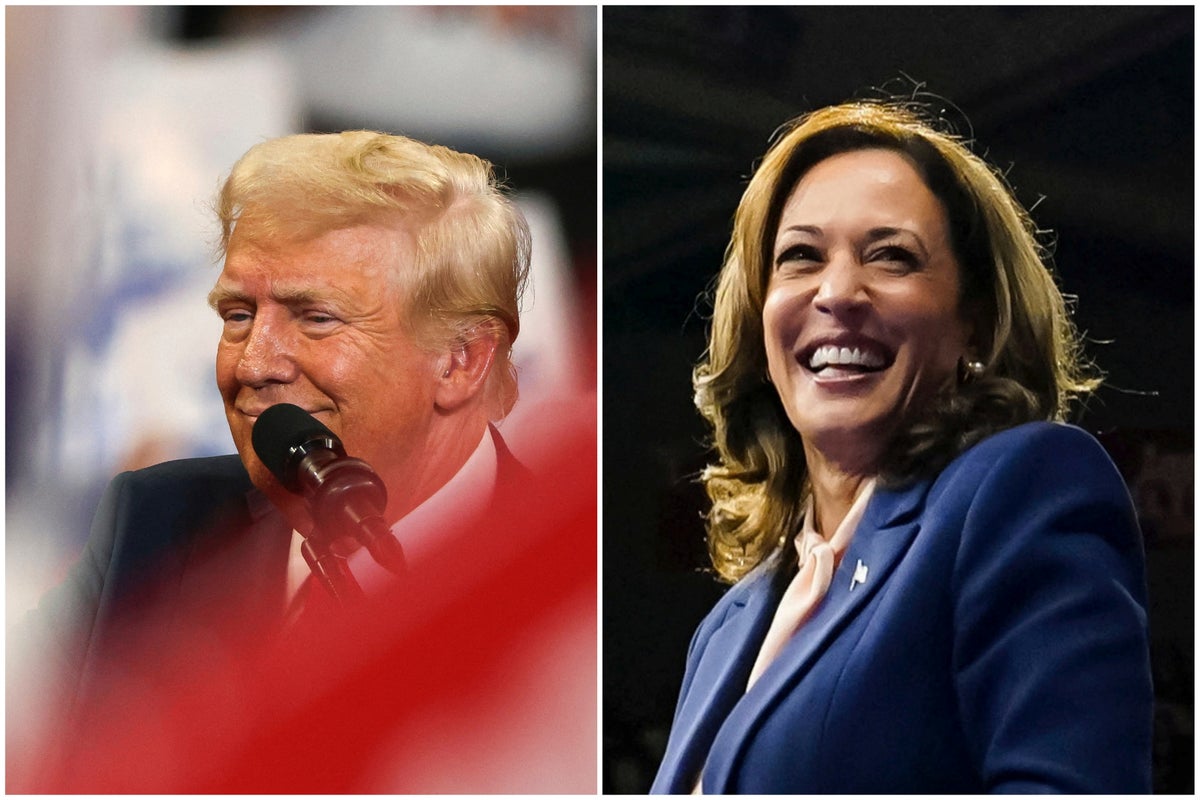 Trump-Harris live: Former president’s plane diverted with mechanical issues as Harris set for Arizona rally 