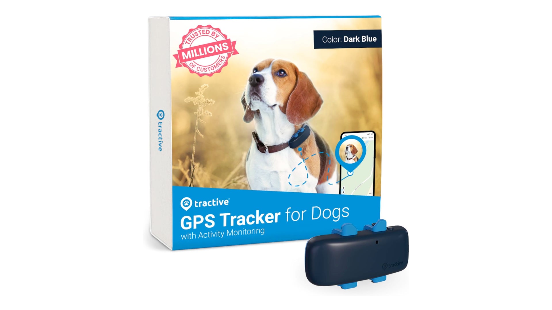 Tractive GPS Dog Tracker, £31.49, was £44.99 (Tractive/PA)