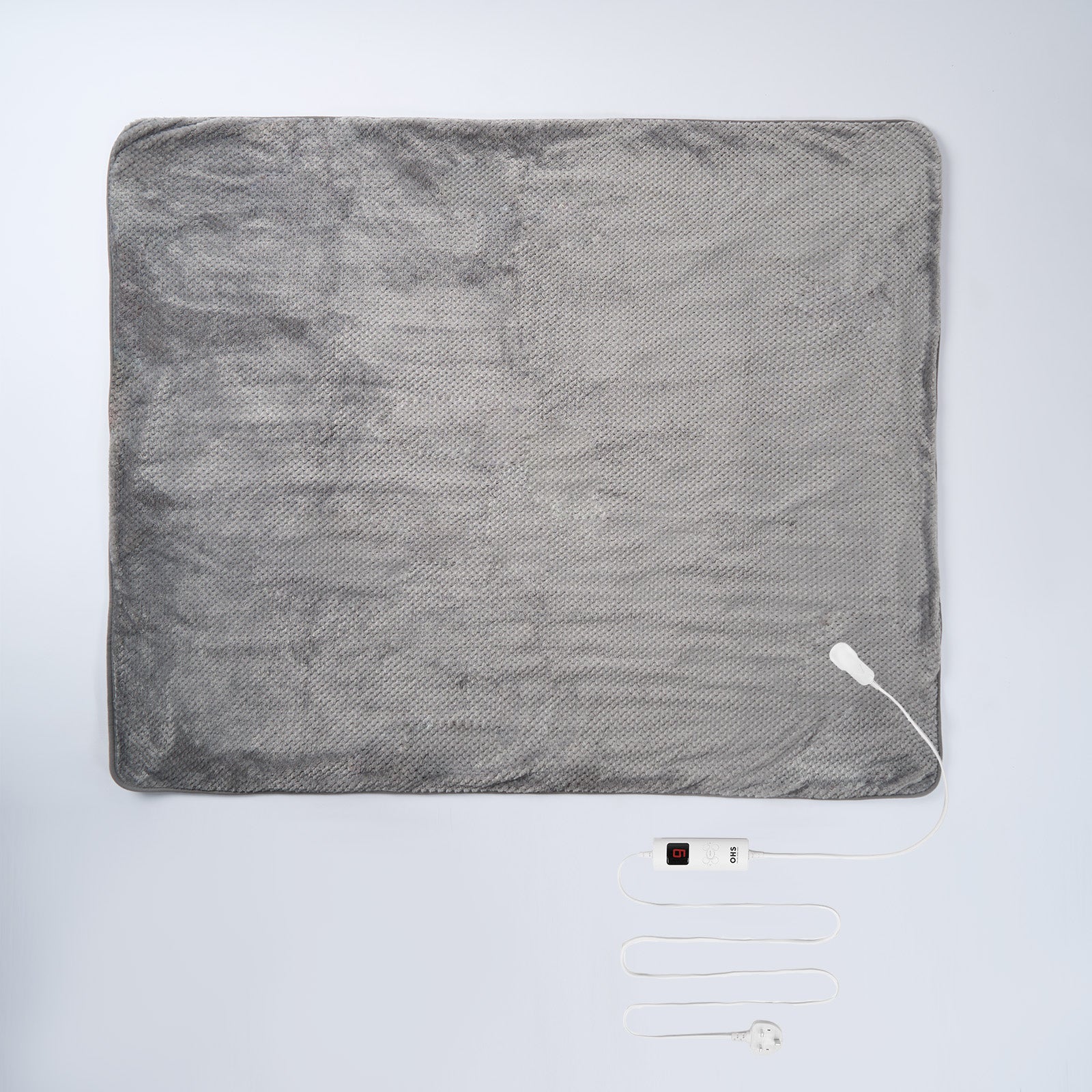 OHS Heated Embossed Fleece Electric Blanket in Charcoal, £30, was £46 (OHS/PA)