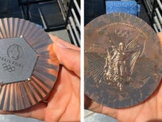 Olympics star shows Paris 2024 medal deteriorating after a week: ‘Looks like it went to war and back’