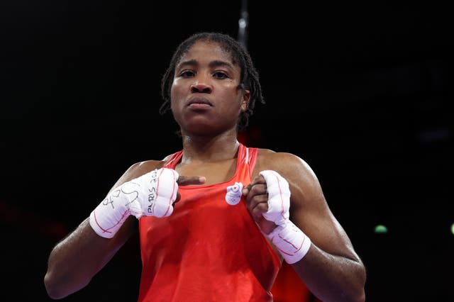 <p>Cindy Ngamba sealed bronze for the Refugee Olympic Team in Paris</p>