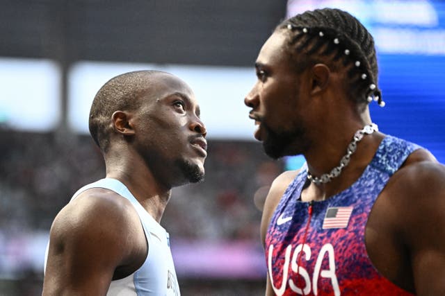 <p>Letsile Tebogo beat Noah Lyles in the men’s 200m final </p>