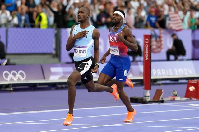 <p>Letsile Tebogo won the 200m at the Paris Olympics last year</p>