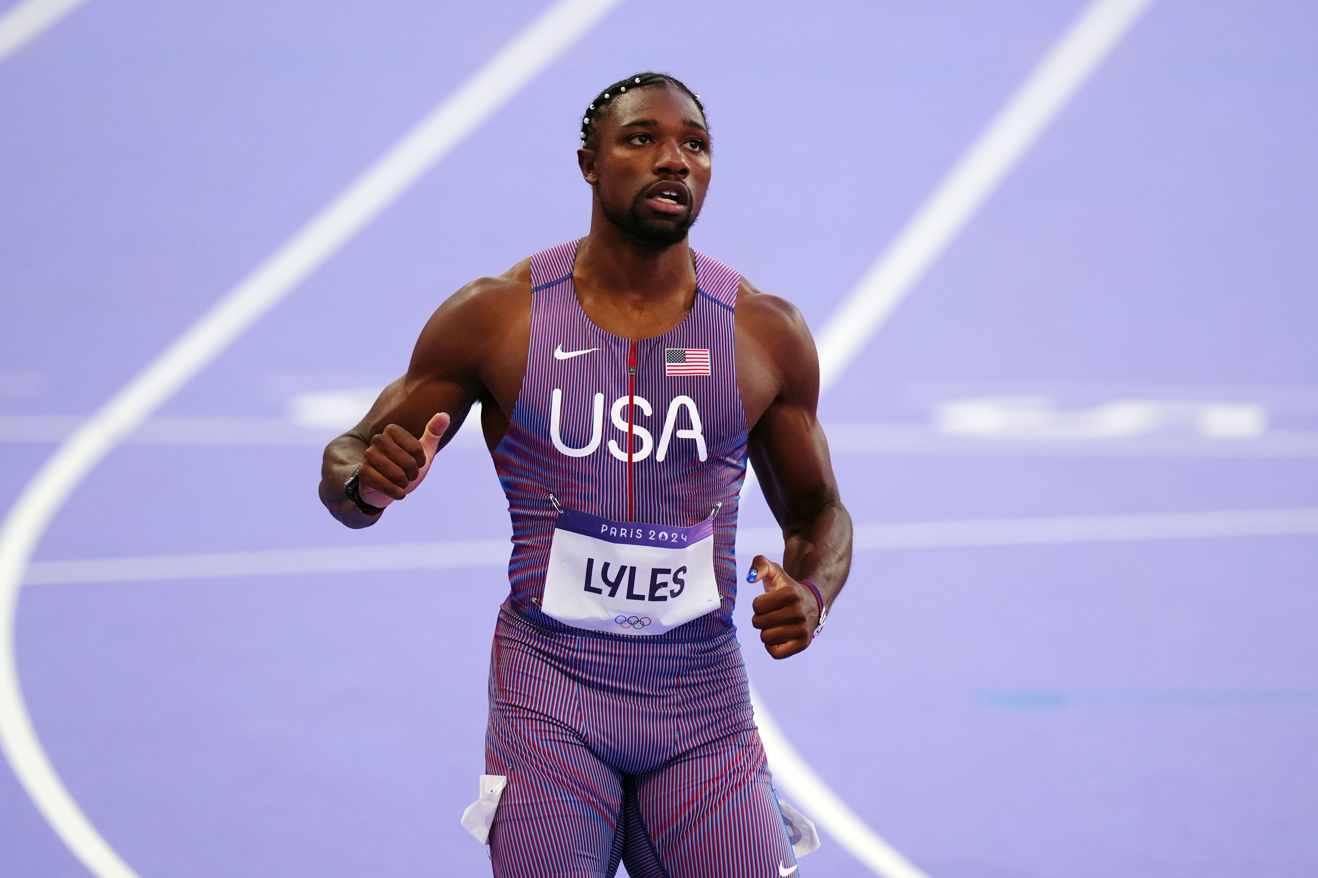<p>Noah Lyles has suggested his Olympics are over</p>