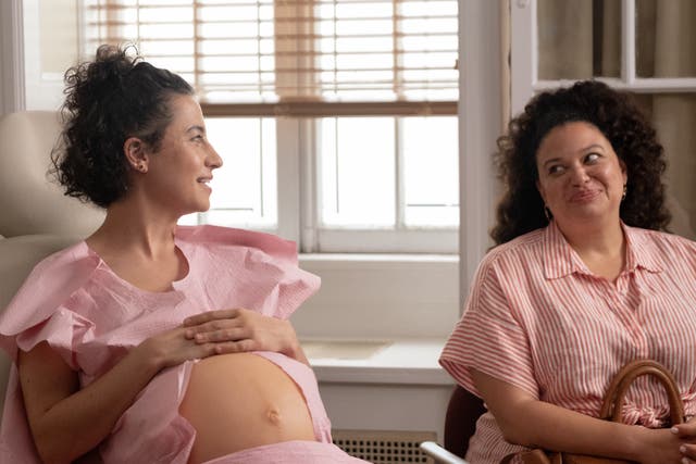 <p>In ‘Babes’ (2024), childhood friends Eden (Ilana Glazer) and Dawn (Michelle Buteau) navigate friendship changes when Eden becomes pregnant after a one-night stand</p>