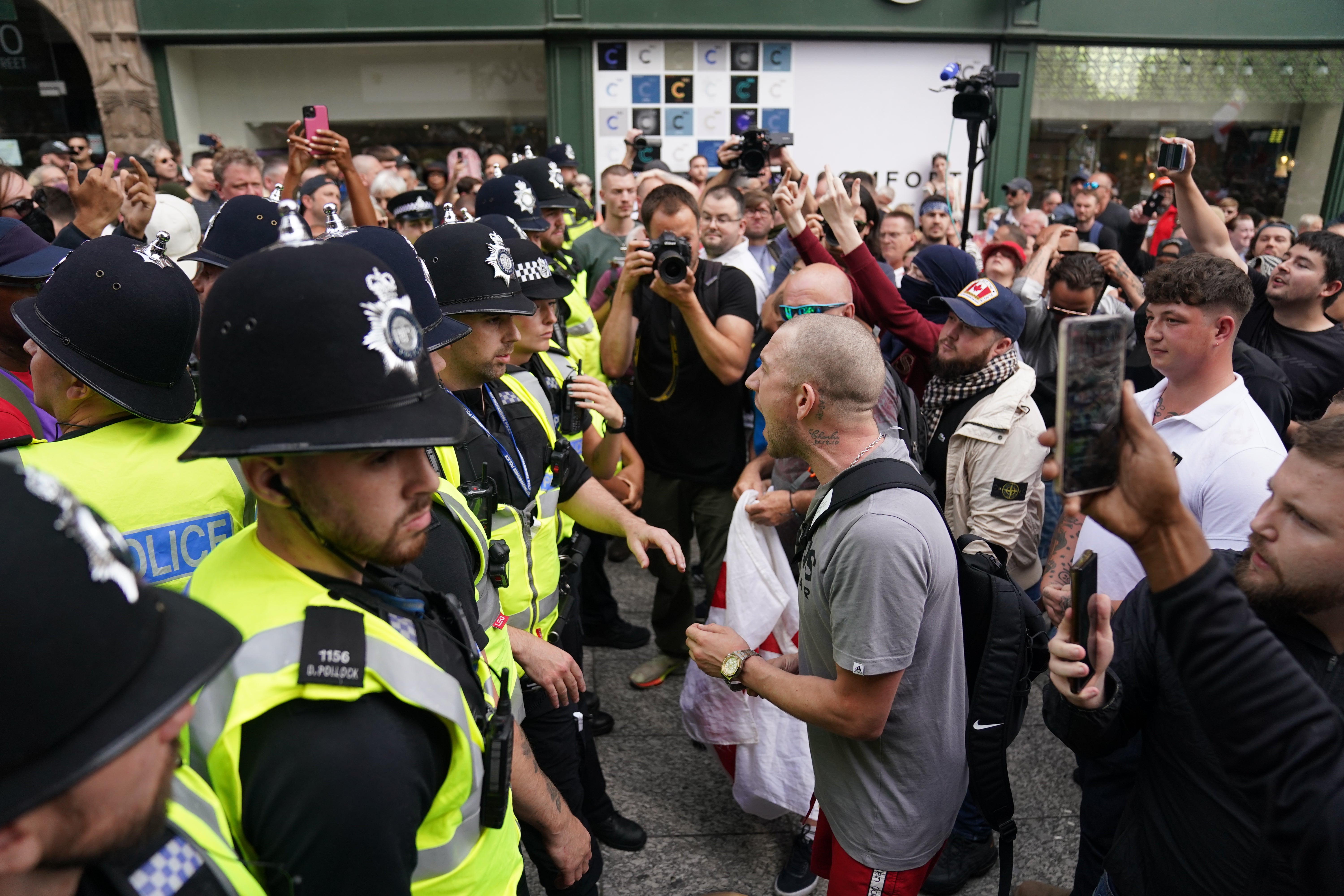 Hundreds of people were arrested across England