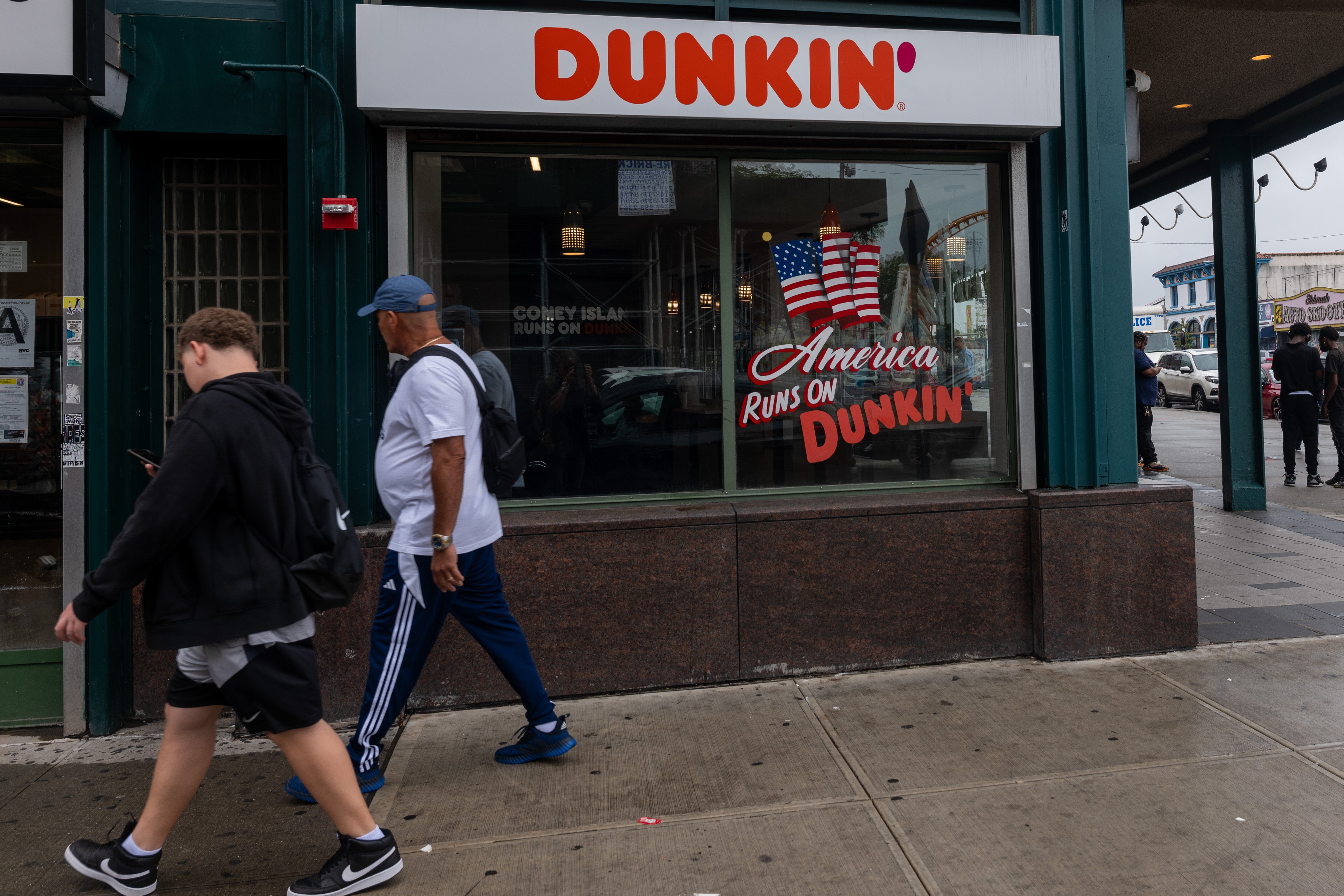 A Dunkin Donuts store in the Coney Island neighborhood of New York City. MAGA influencers have called for a boycott of the coffee chain