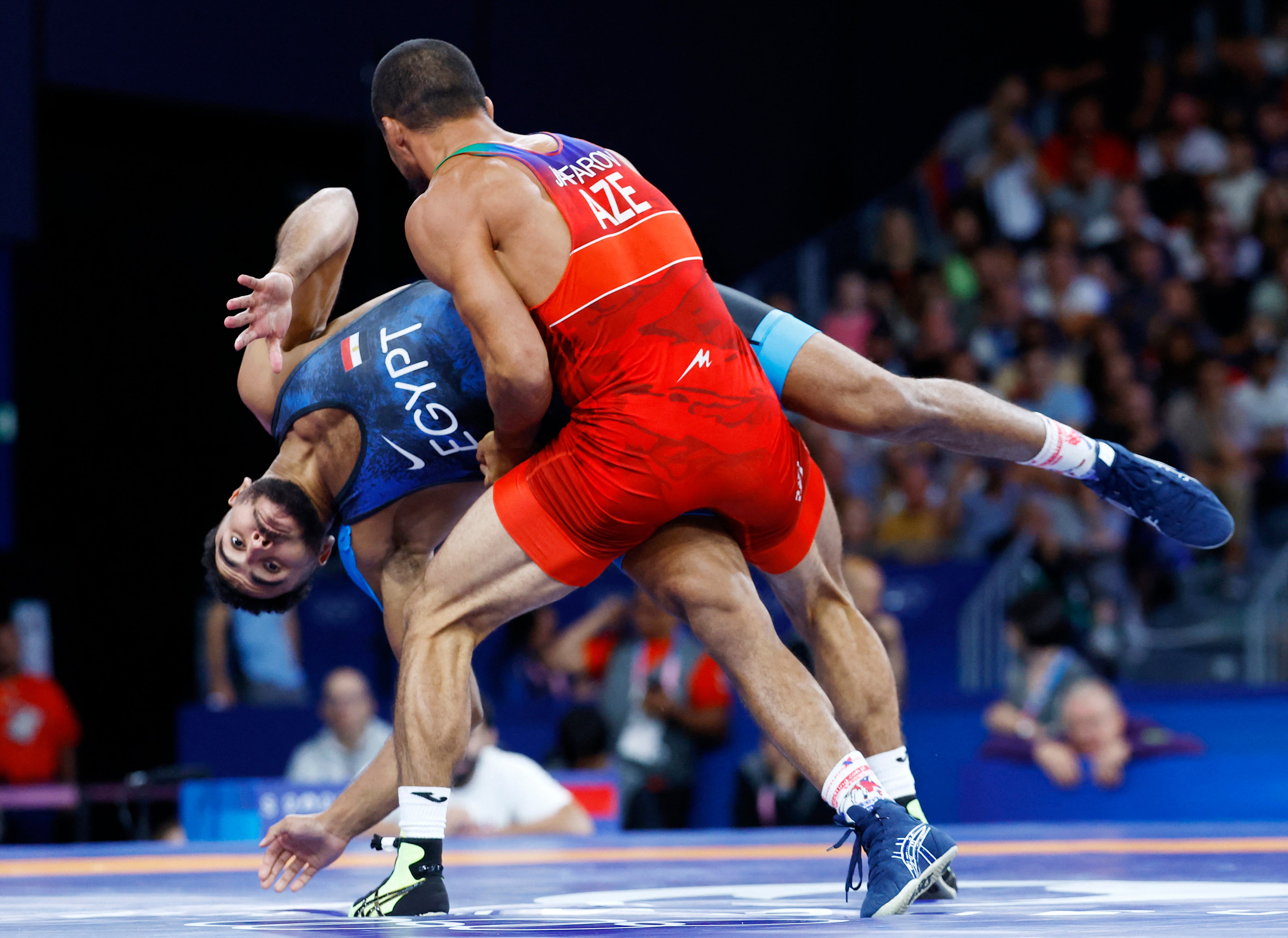 Mohamed Elsayed was defeated by Azerbaijan’s Hasrat Jafarov in Greco-Roman wrestling