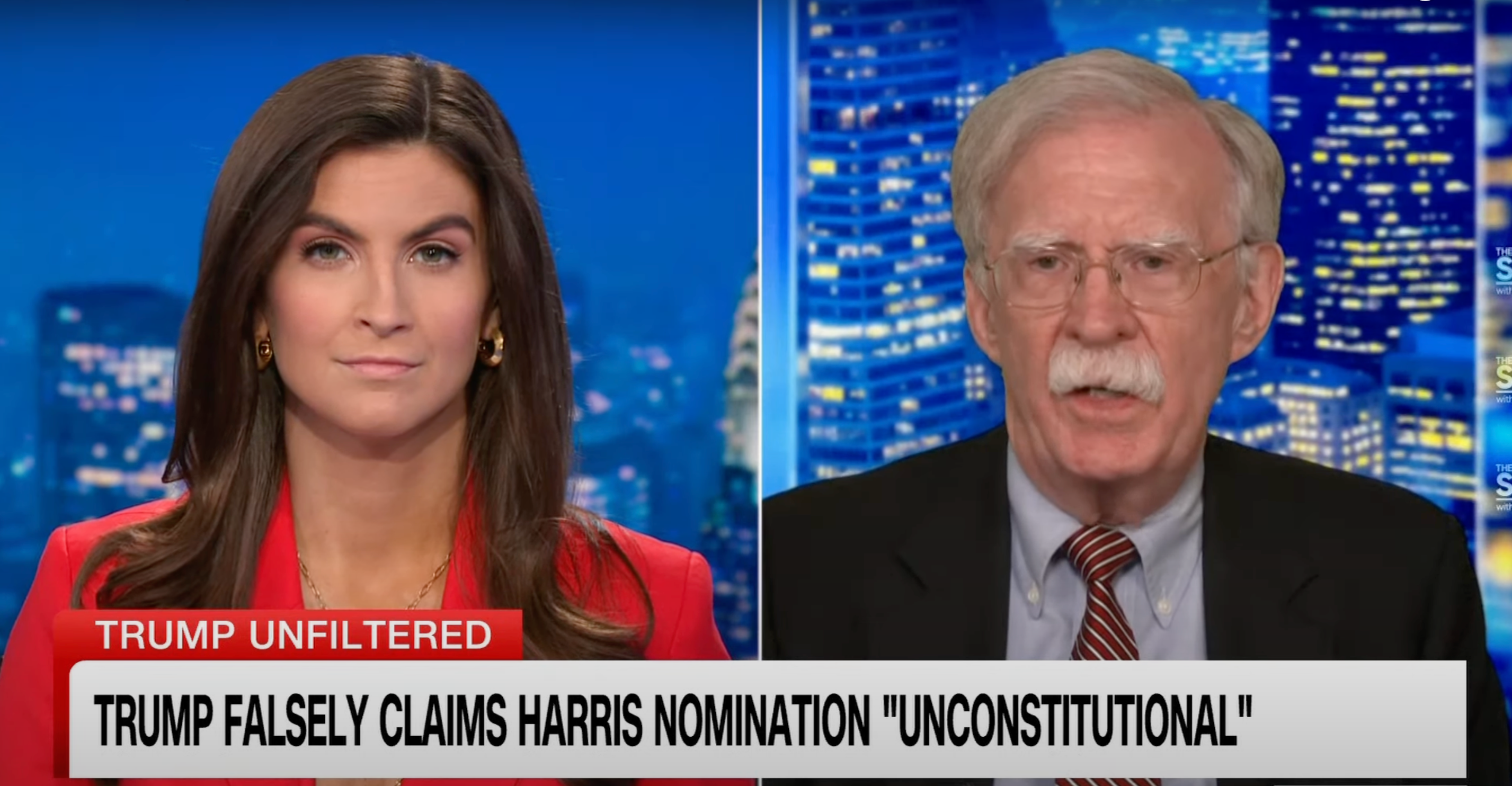 John Bolton told CNN’s Kaitlin Collins that the former president is unable to separate truth from fiction in his mind