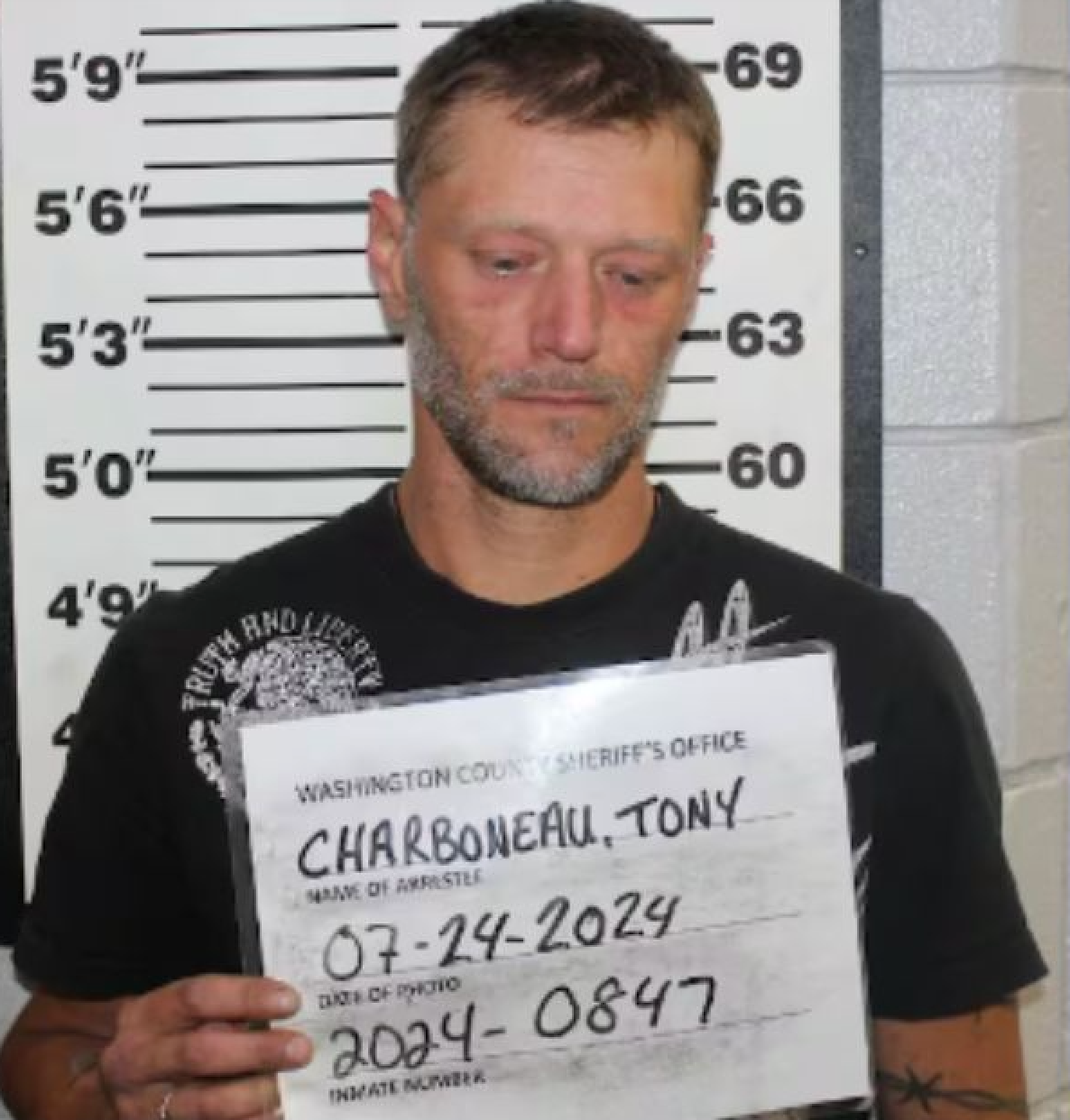 Charboneau allegedly ‘punched and stomped’ his x-girlfriend Amy Hogue before shooting her in the head and enlisting his new girlfriend to help bury the body