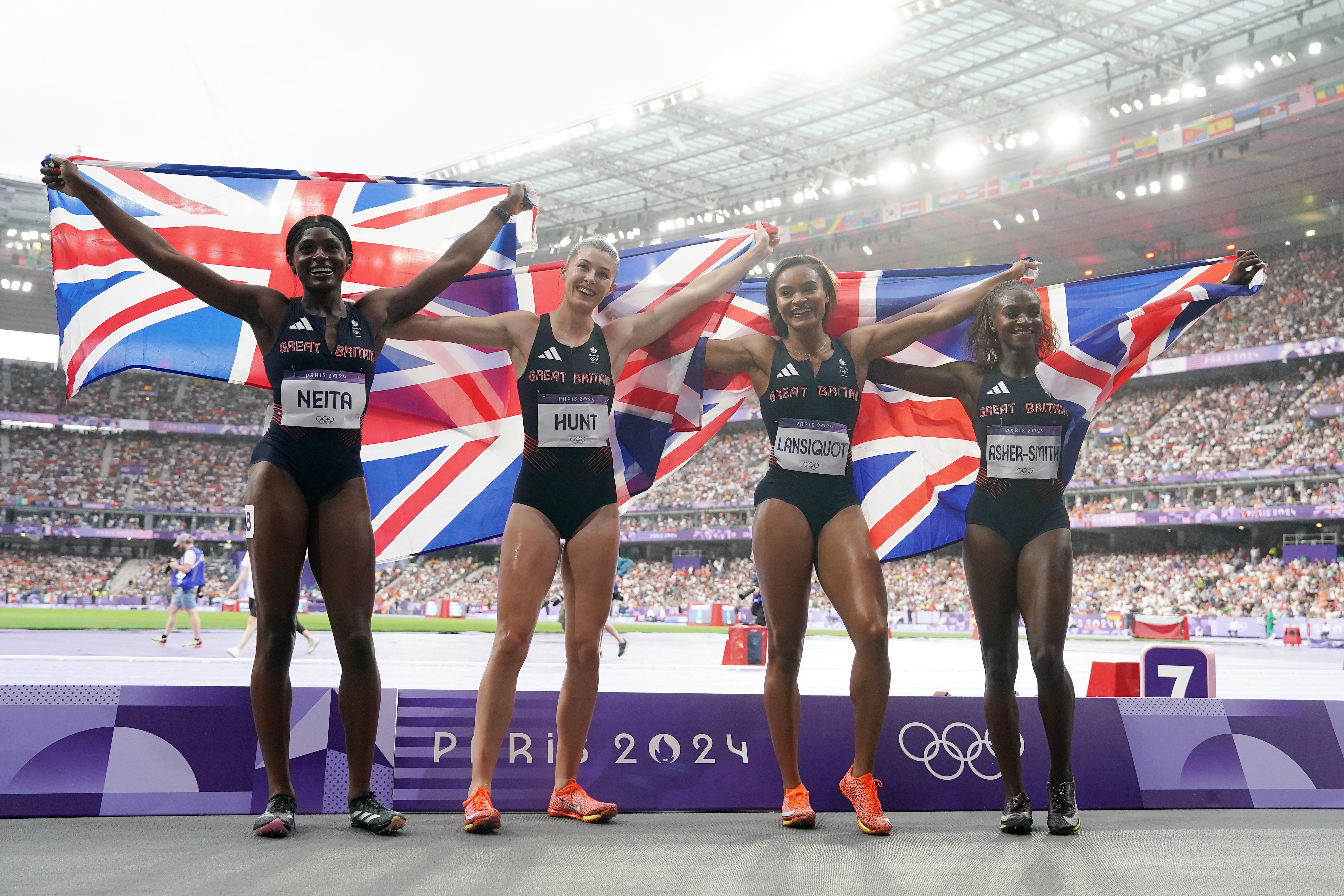 Silver for Team GB women’s 4x100m relay team The Independent