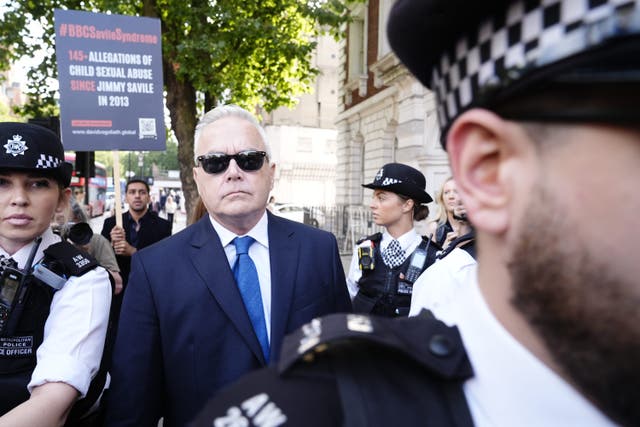 Former BBC broadcaster Huw Edwards. pleaded guilty to charges of having indecent images of children (Aaron Chown/PA)