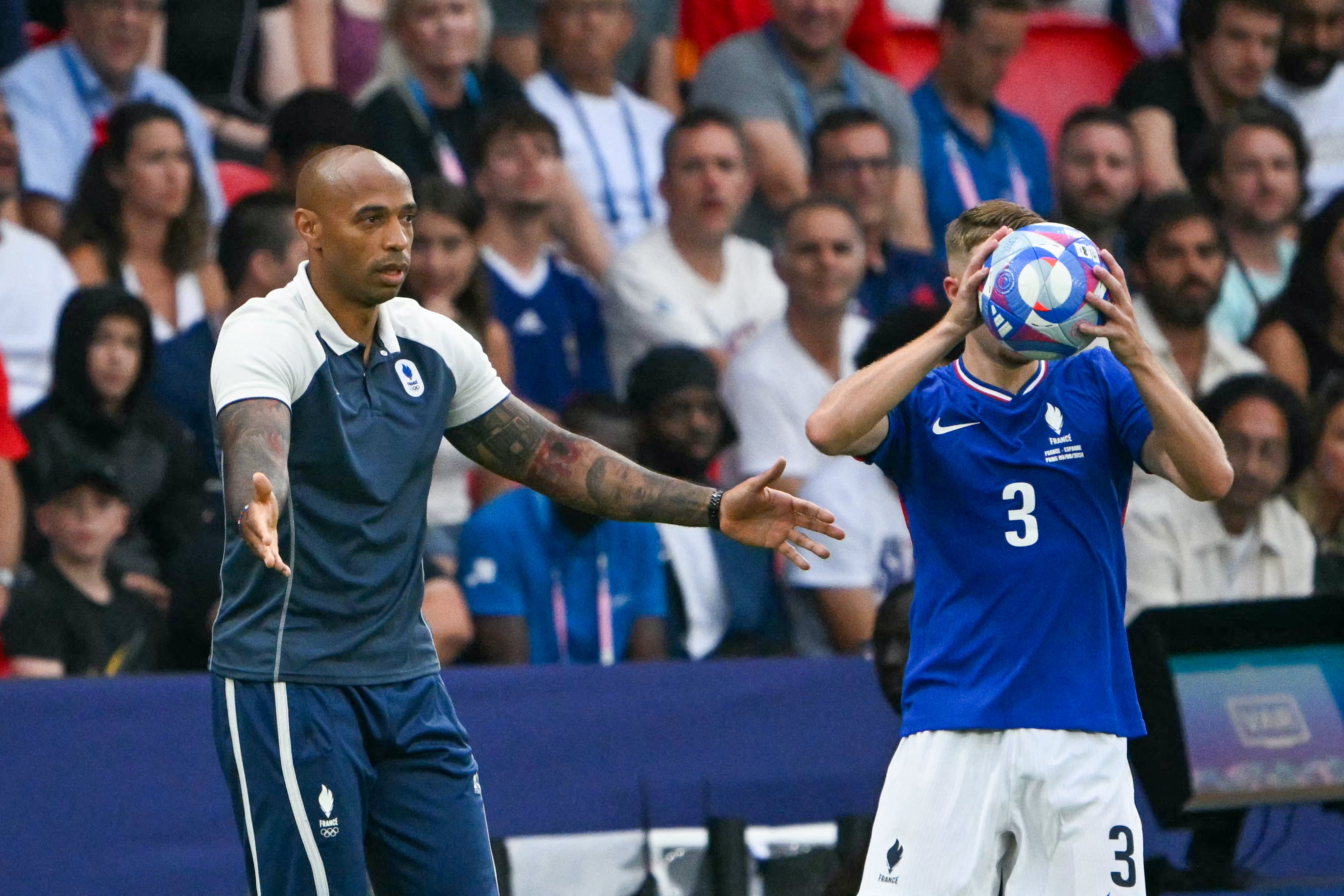 Thierry Henry y su joven equipo francés no lograron ganar la medalla de oro después de realizar una sorprendente remontada.