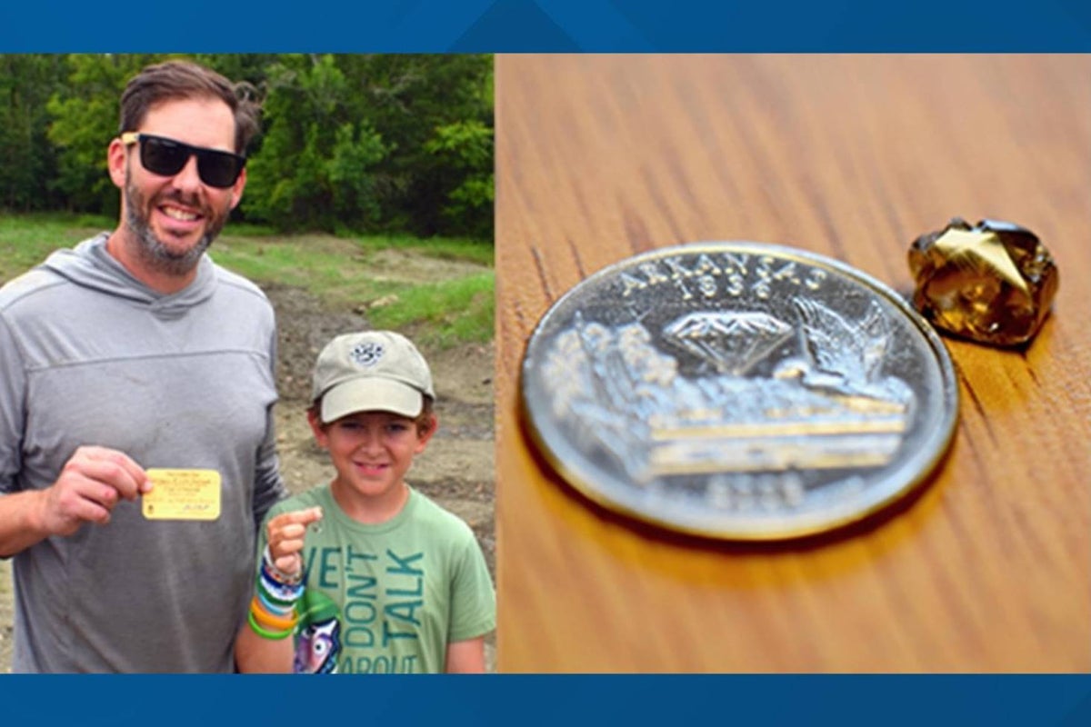 Sparkling find! Dad and son find 2 ct diamond at Arkansas state park