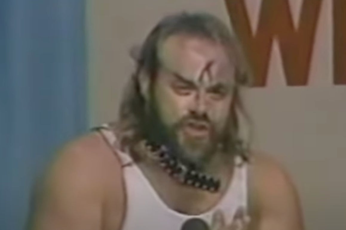 Kevin Sullivan as the Prince of Darkness at a 1984 press conference.