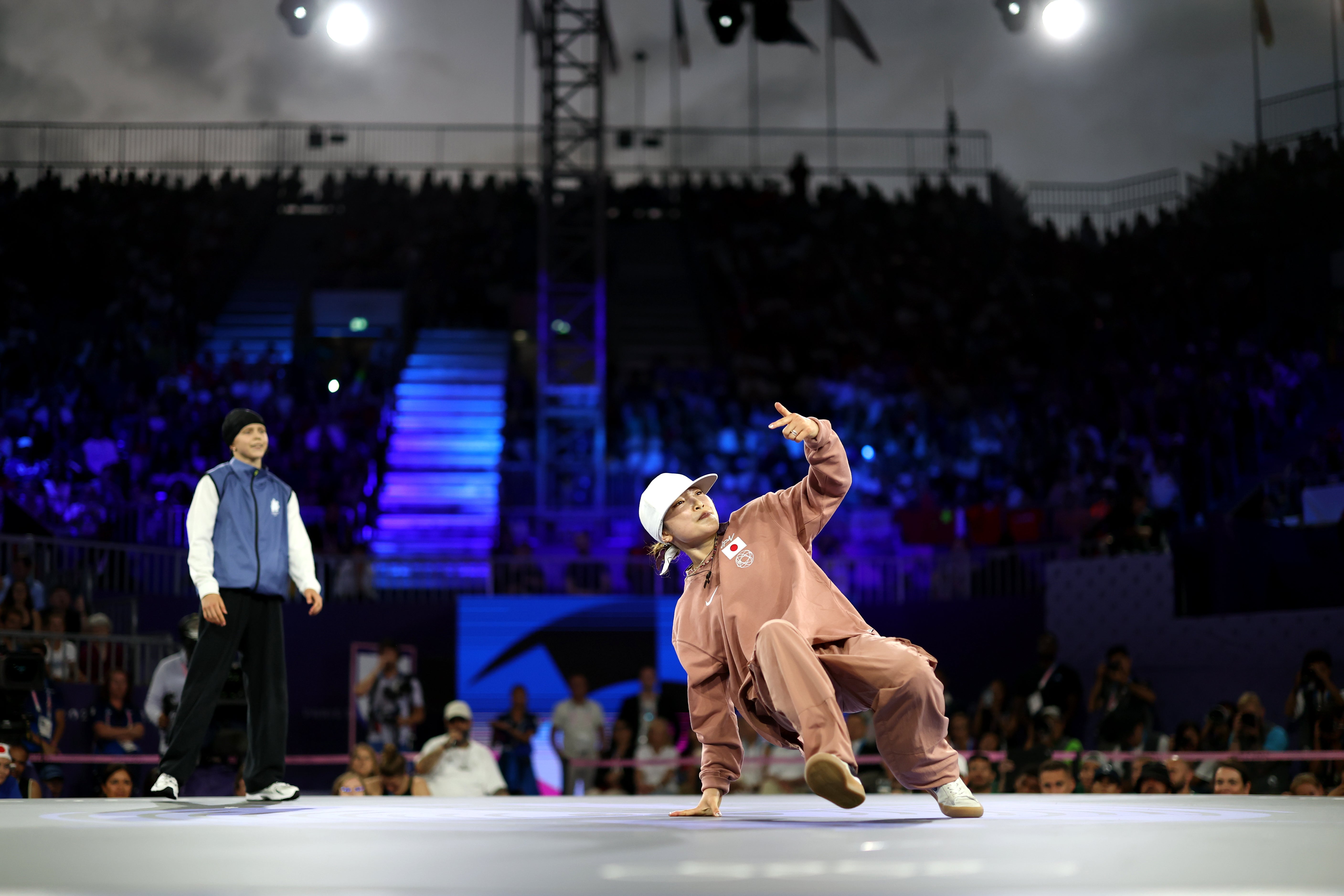 B-Girl Ami of Japan triumphed of Lithuania’s B-Girl Nicka in the gold medal battle.