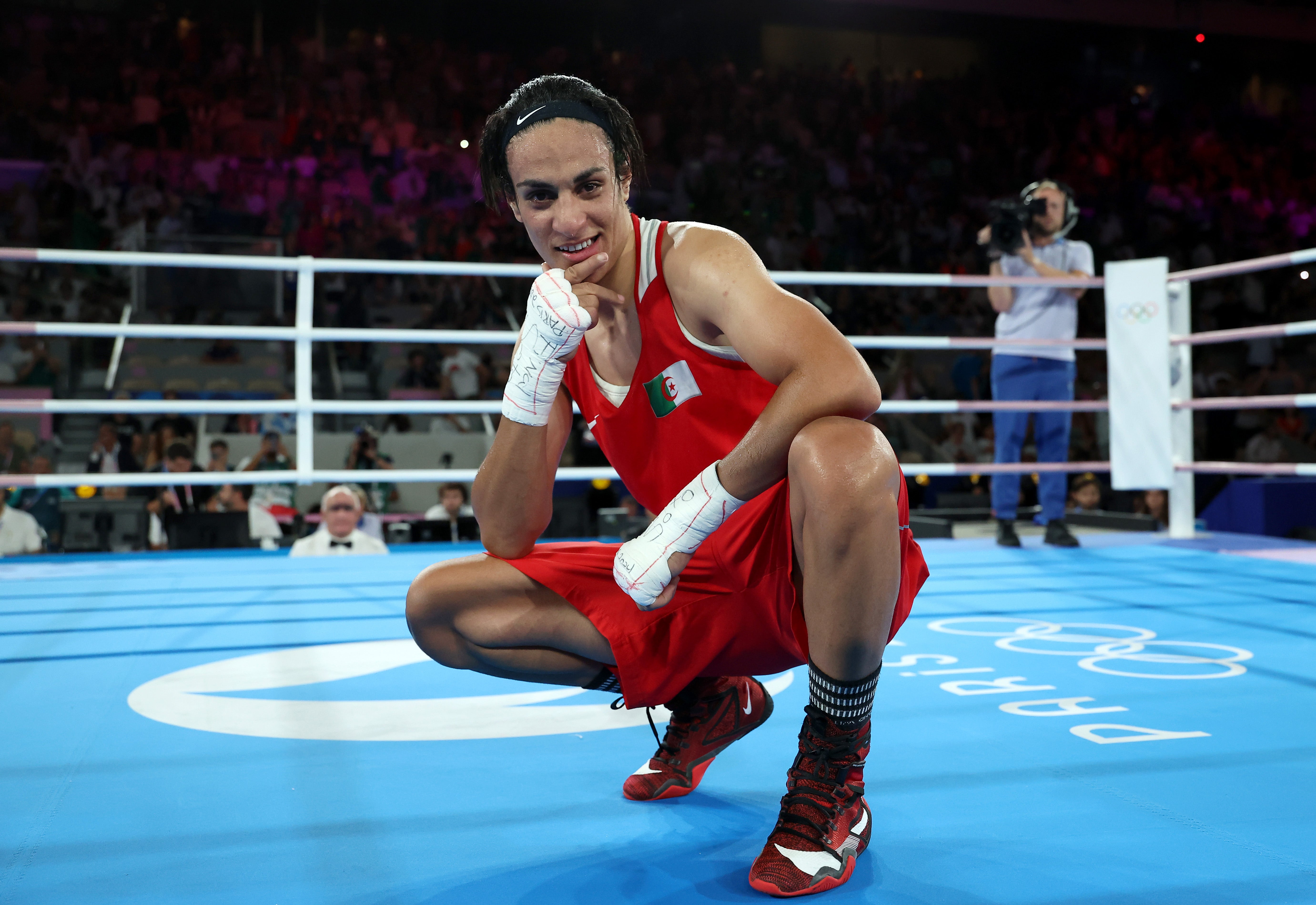 Khelif was a decision winner over Yang as she became an Olympic champion