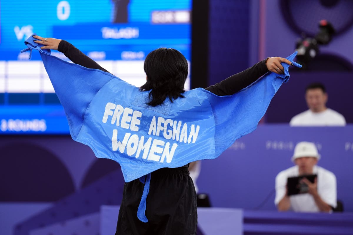 Breakdancer who fled Taliban disqualified over &lsquo;free Aghan women&rsquo; message
