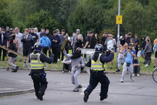 There has been disorder across parts of the UK (PA)