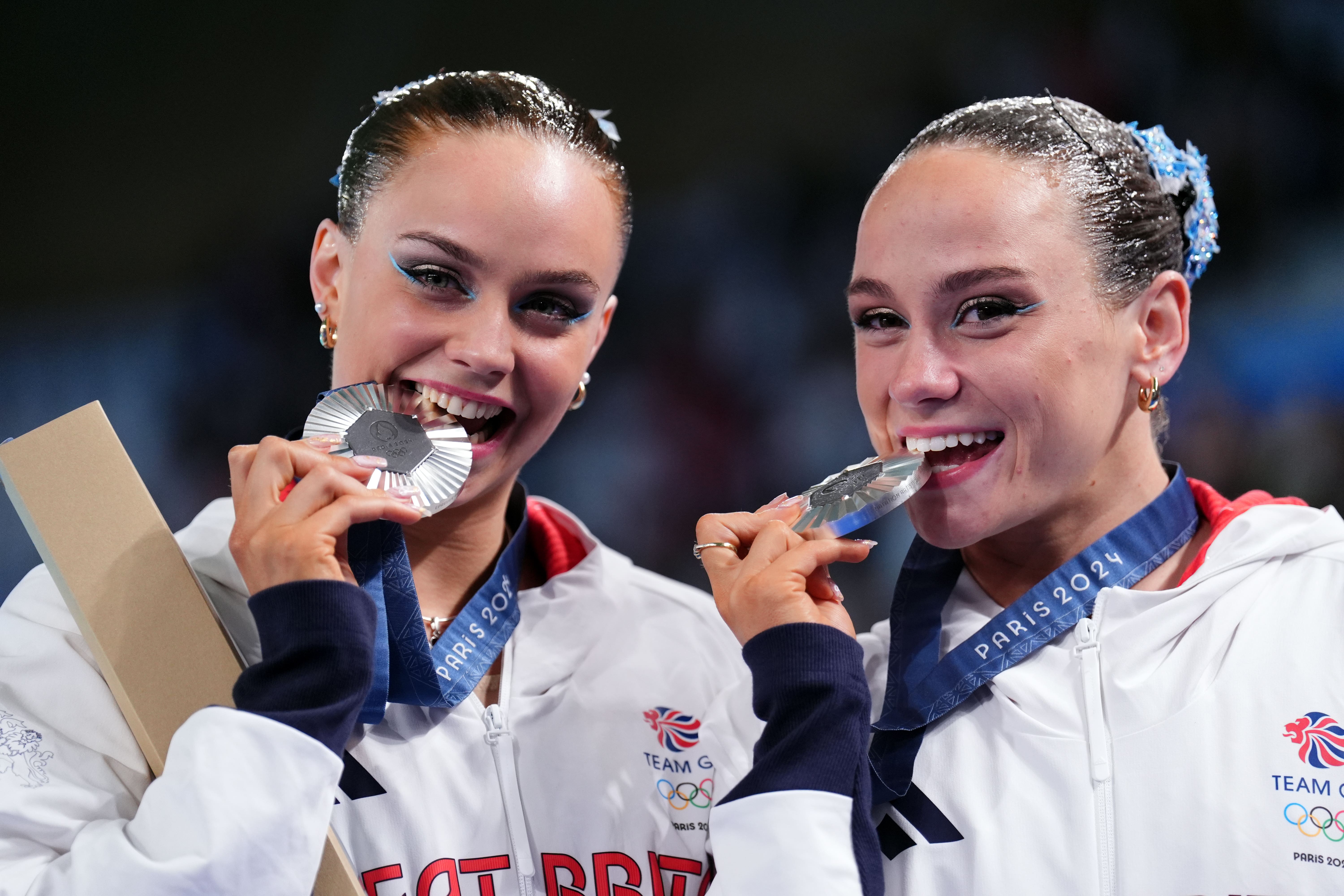 Kate Shortman and Izzy Thorpe made history for Team GB in artistic swimming (John Walton/PA)