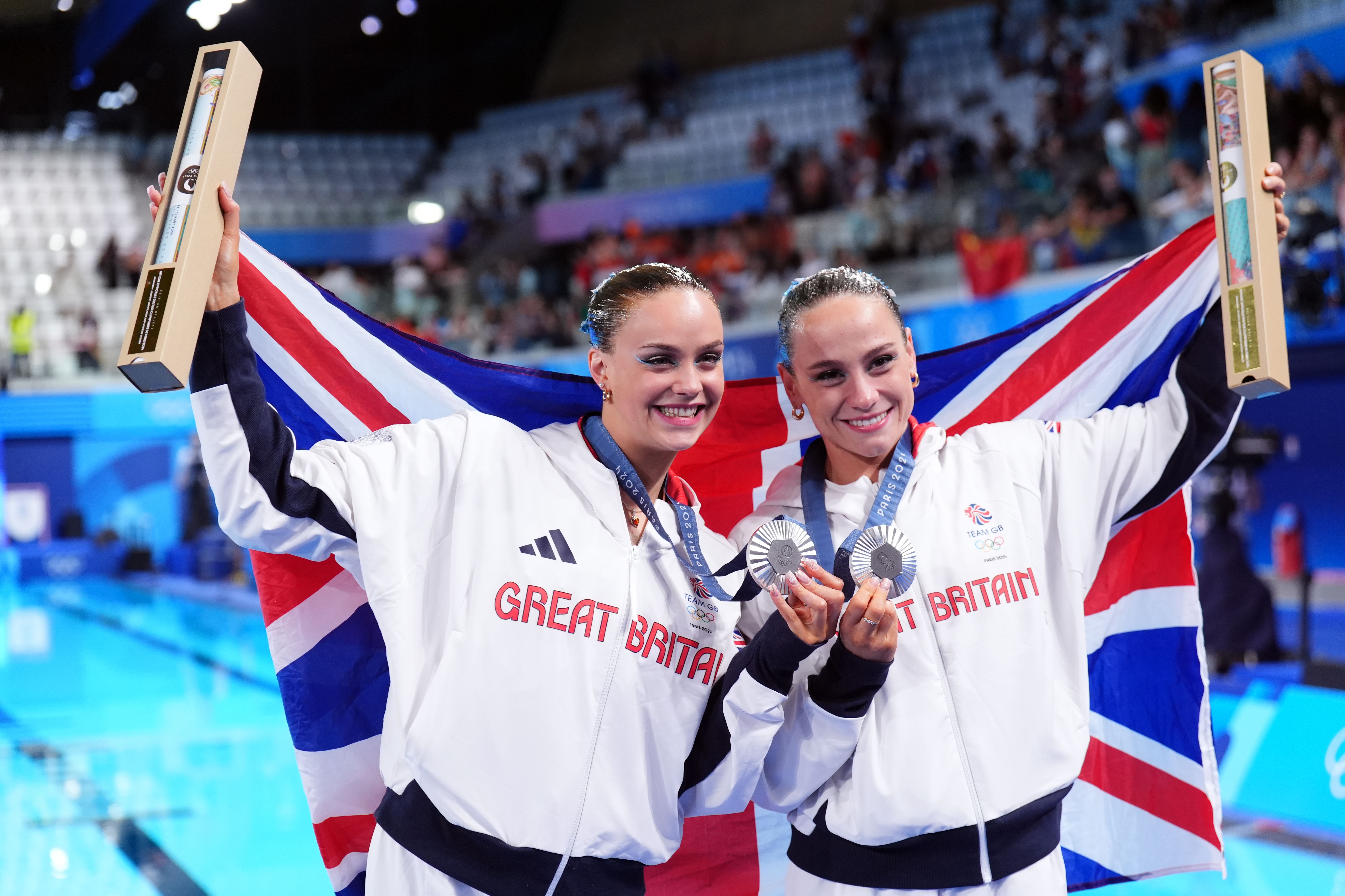 Kate Shortman and Izzy Thorpe won a historic Olympic silver medal for Team GB (John Walton/PA)