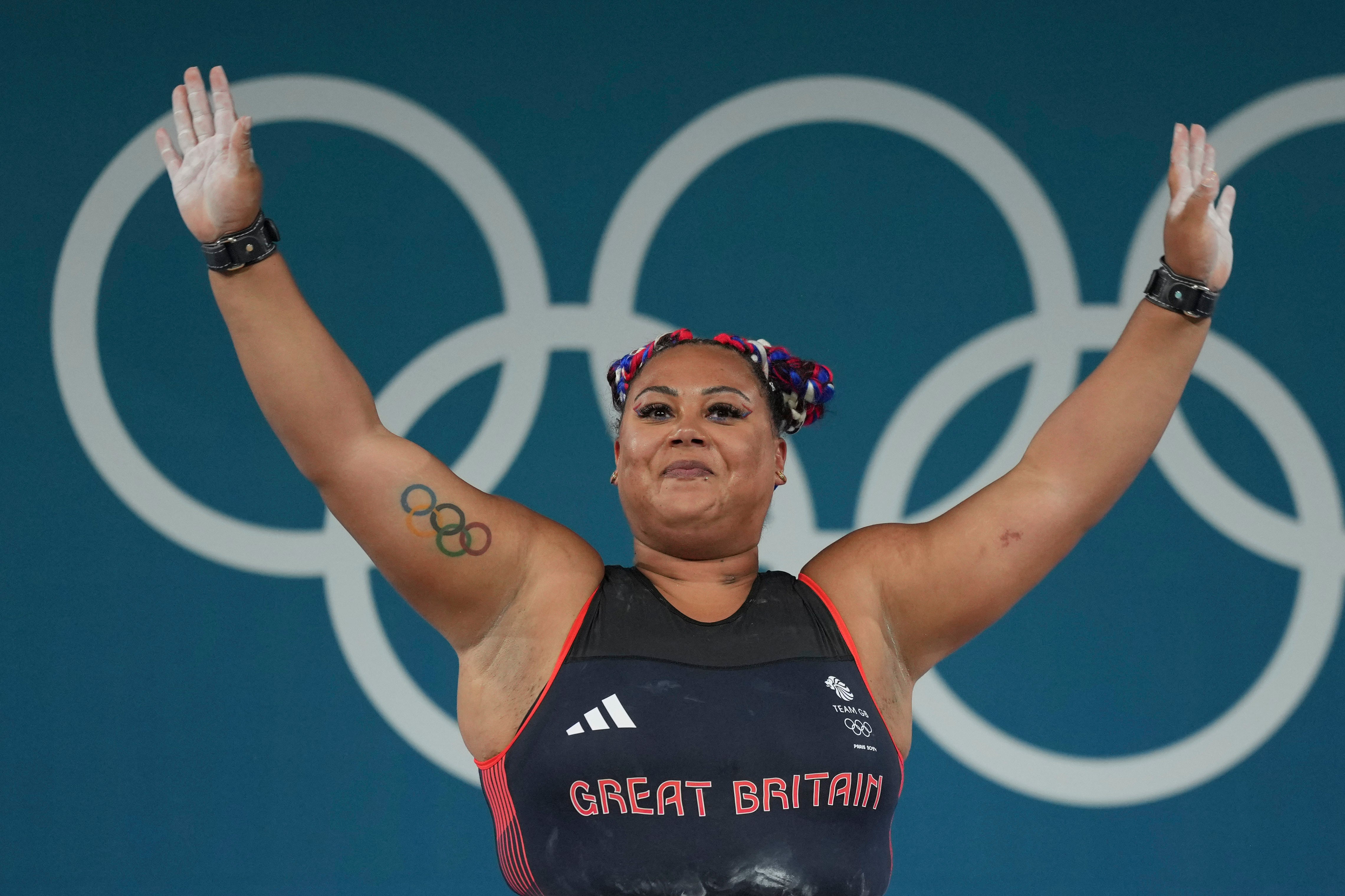 Emily Campbell won bronze in the +81kg weightlifting in Paris.