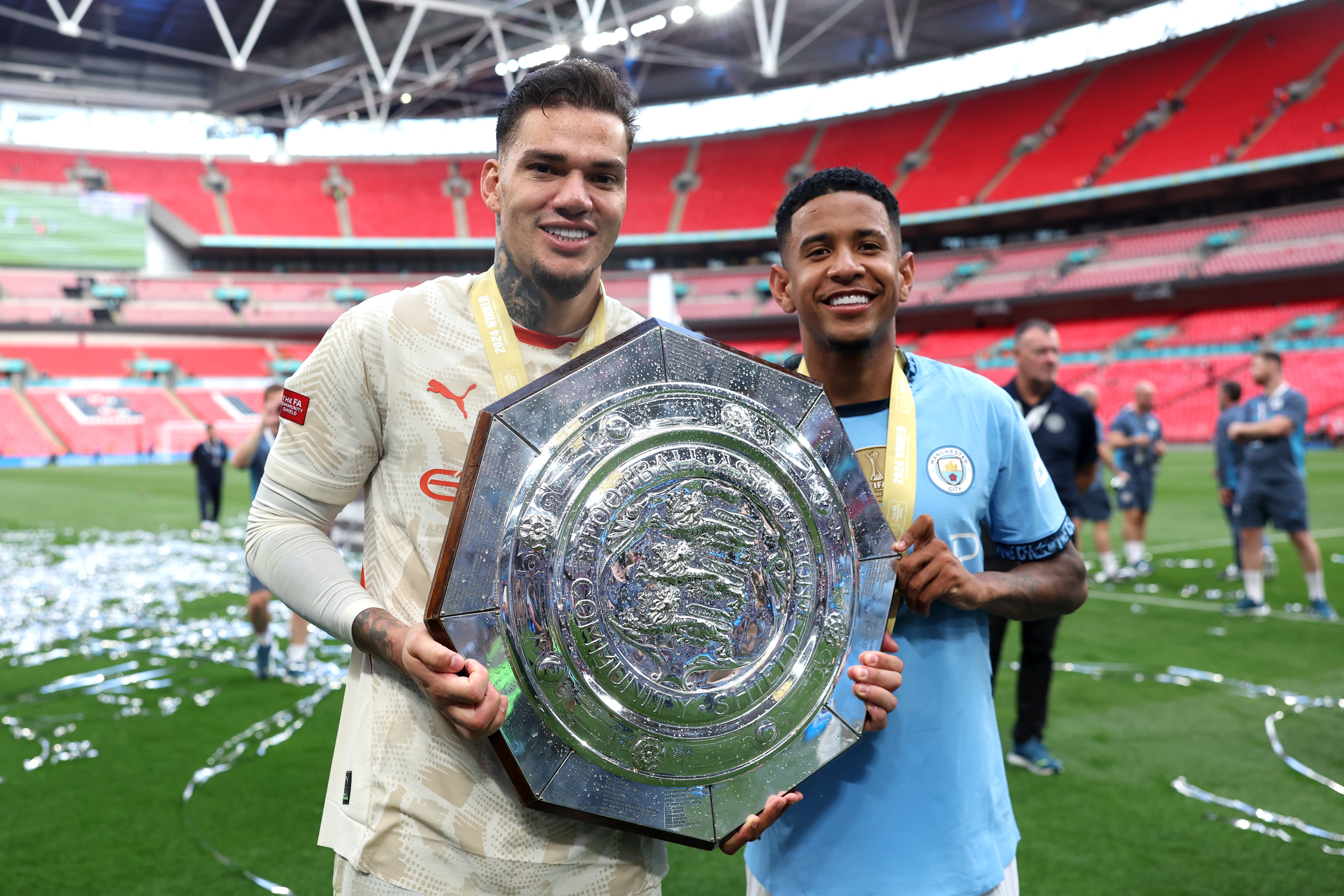 Ederson saved and scored a penalty against United to help Man City win the Community Shield