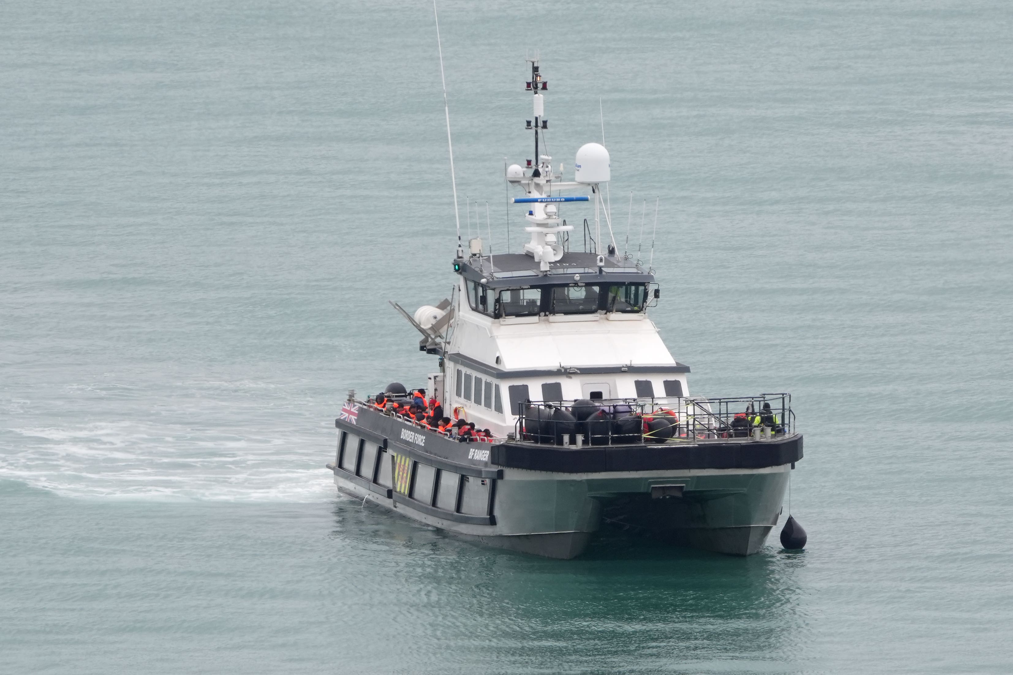 A Border Force vessel entering the port of Dover (Gareth Fuller/PA)