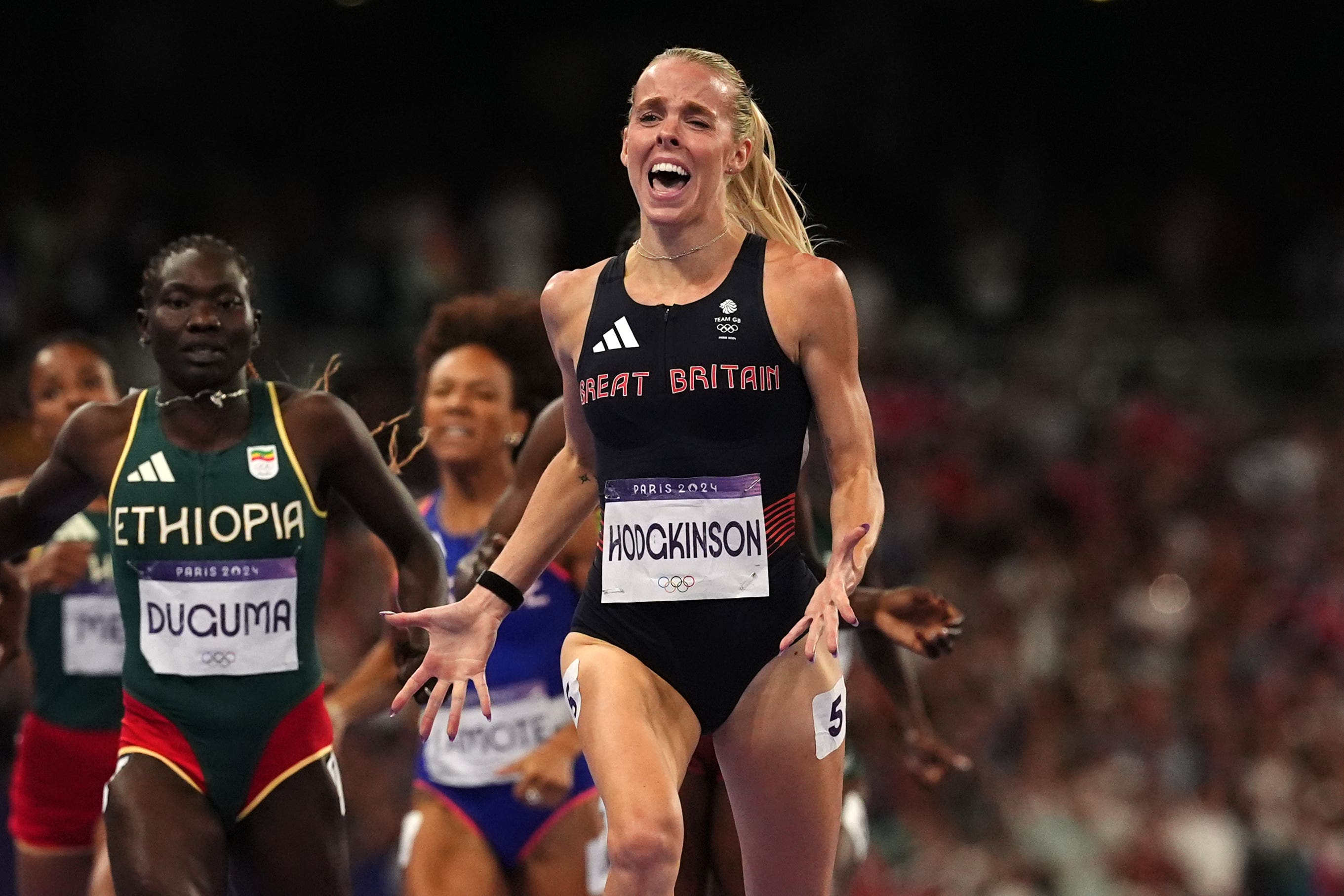 Keely Hodgkinson won gold on the track for Great Britain (Martin Rickett/PA)