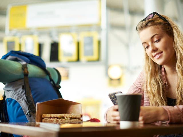 <p>Vegan food and coffee with dairy-free milk are rising in popularity at airports </p>