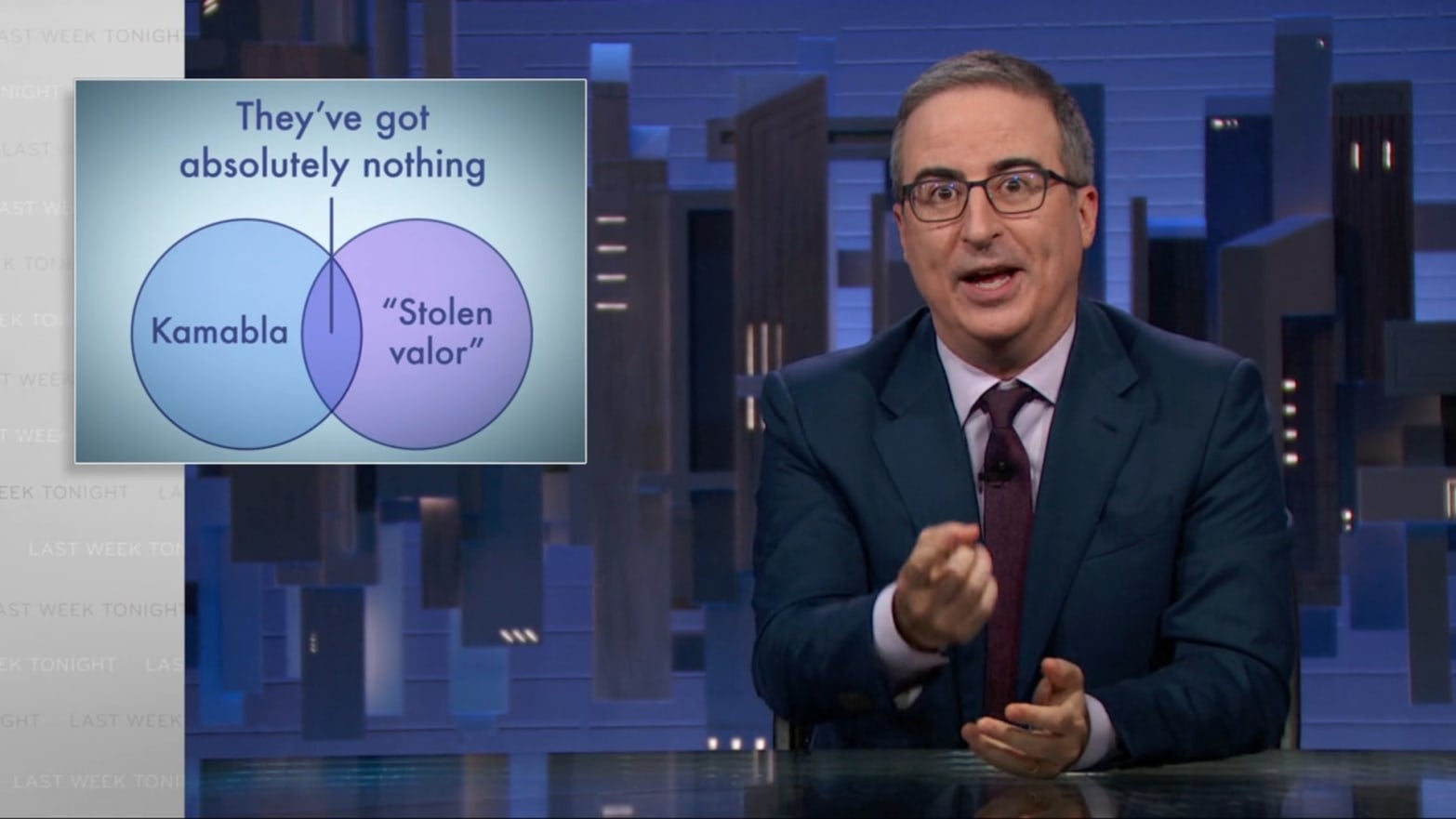 John Oliver was baffled by Trump and Vance's recent attempts to smear Tim Walz